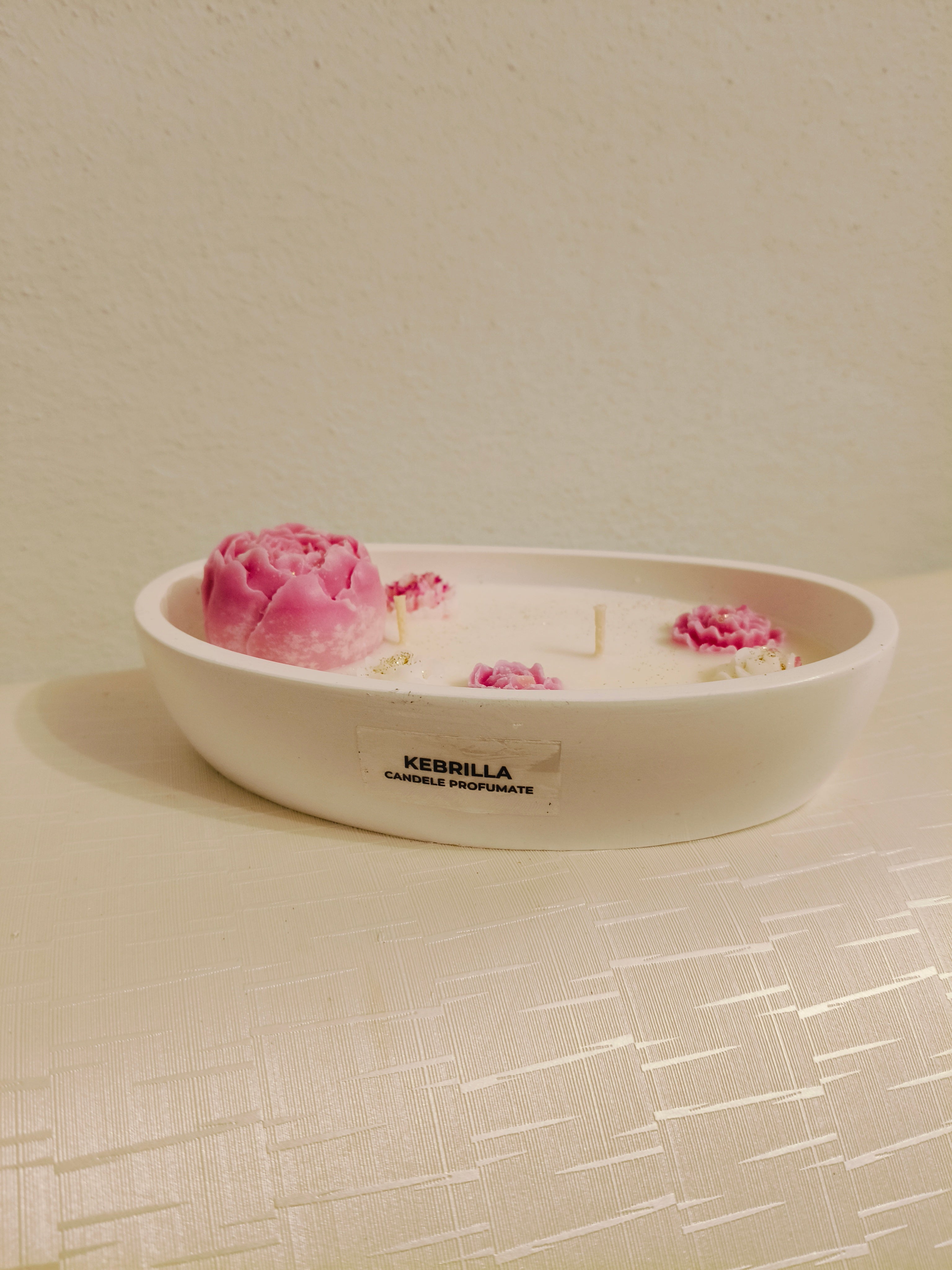 Piccola candela centrotavola